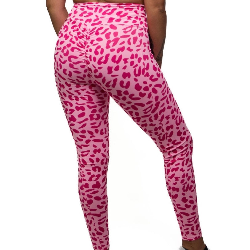 Pink Leopard Leggings